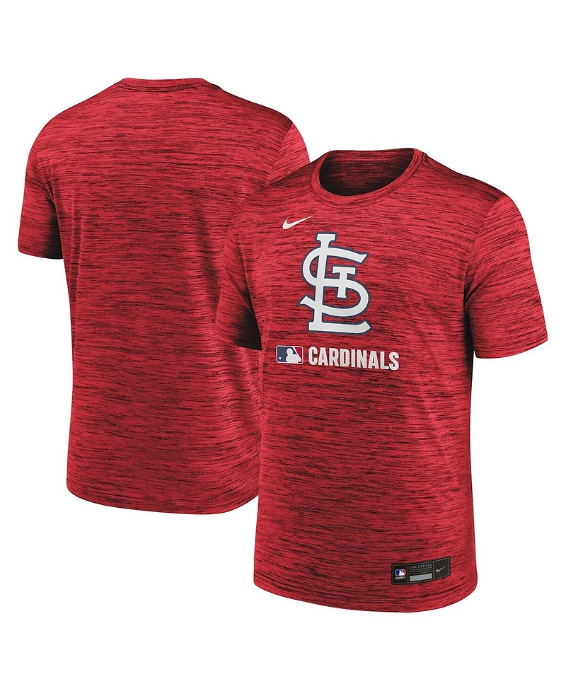 Nike Men's Red St. Louis Cardinals Authentic Collection Velocity Performance Practice T-Shirt