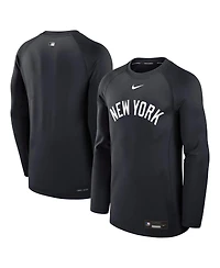 Nike Men's Navy New York Yankees Authentic Collection Game Time Raglan Performance Long Sleeve T-Shirt