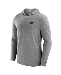 Fanatics Men's Gray Washington Commanders Elements Front Office Power Mono Long Sleeve Hoodie T-Shirt