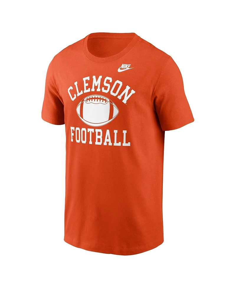 Nike Men's Orange Clemson Tigers Legacy Football Icon T-Shirt