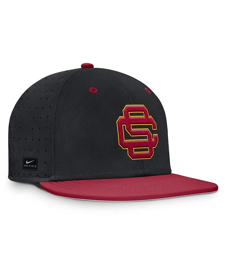 Nike Men's Black Usc Trojans On-Field Dugout True Performance Fitted Hat