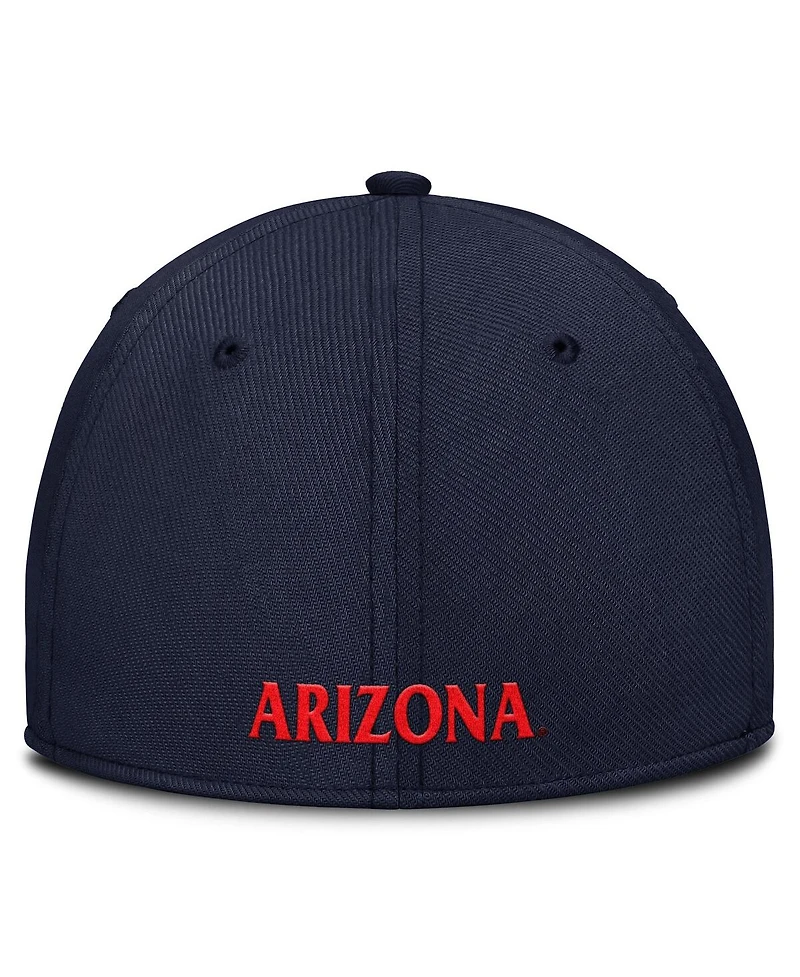 Nike Men's Navy Arizona Wildcats 2025 Dugout Coaches Rise Swoosh Performance Flex Hat