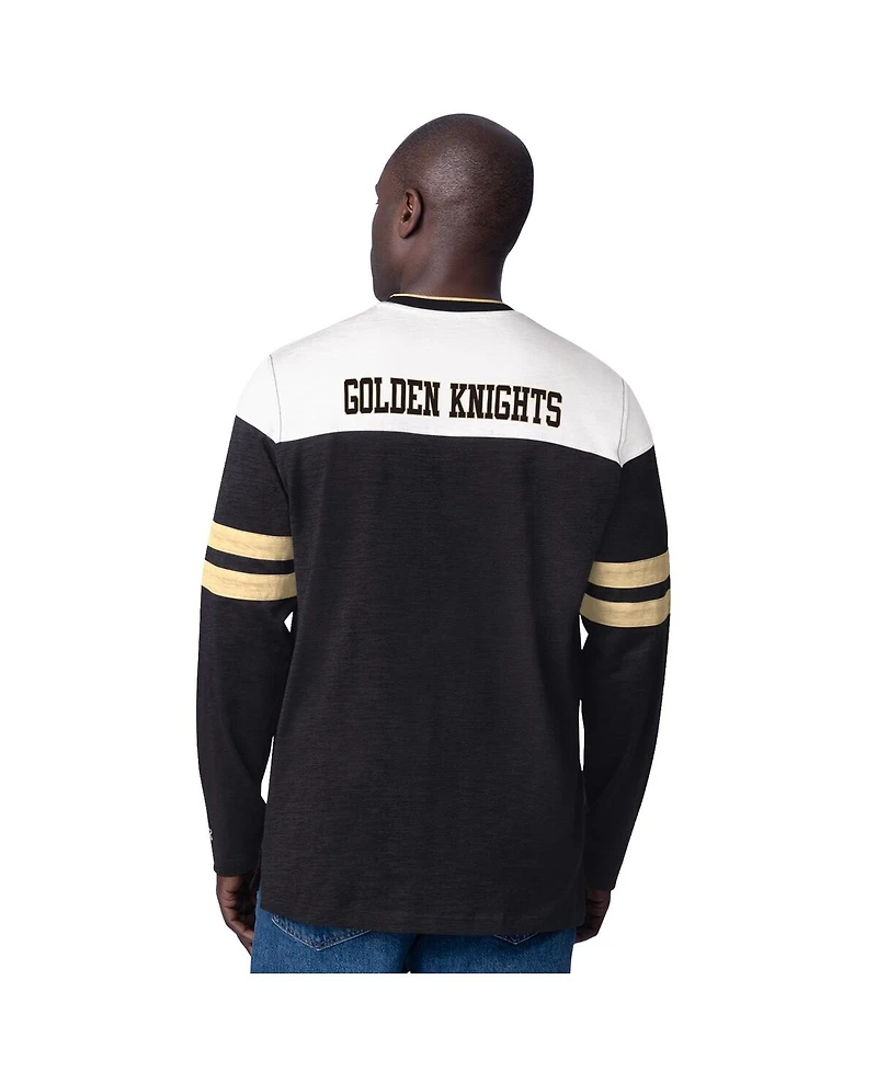 Starter Men's Black Vegas Golden Knights Blitz Durene Long Sleeve T-Shirt