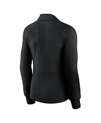 Fanatics Women's Black Boston Celtics Elements Match Raglan Quarter-Zip Top