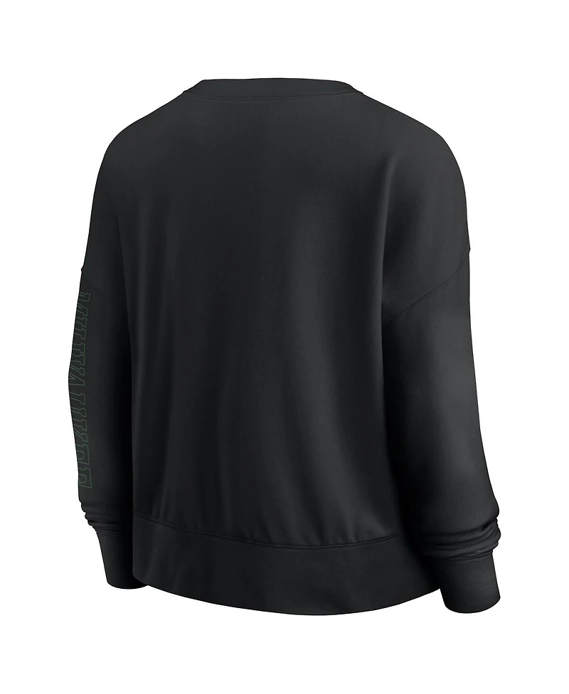 Fanatics Black Milwaukee Bucks Oversized Game Day Pullover Sweatshirt