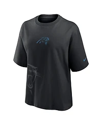 Nike Women's Black Carolina Panthers Boxy T-Shirt