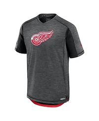 Fanatics Men's Black Detroit Red Wings Authentic Pro Rink Tech T-Shirt