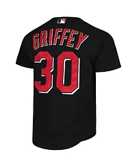 Mitchell Ness Men's Ken Griffey Jr. Black Cincinnati Reds Cooperstown Collection Authentic Mesh Batting Practice Jersey