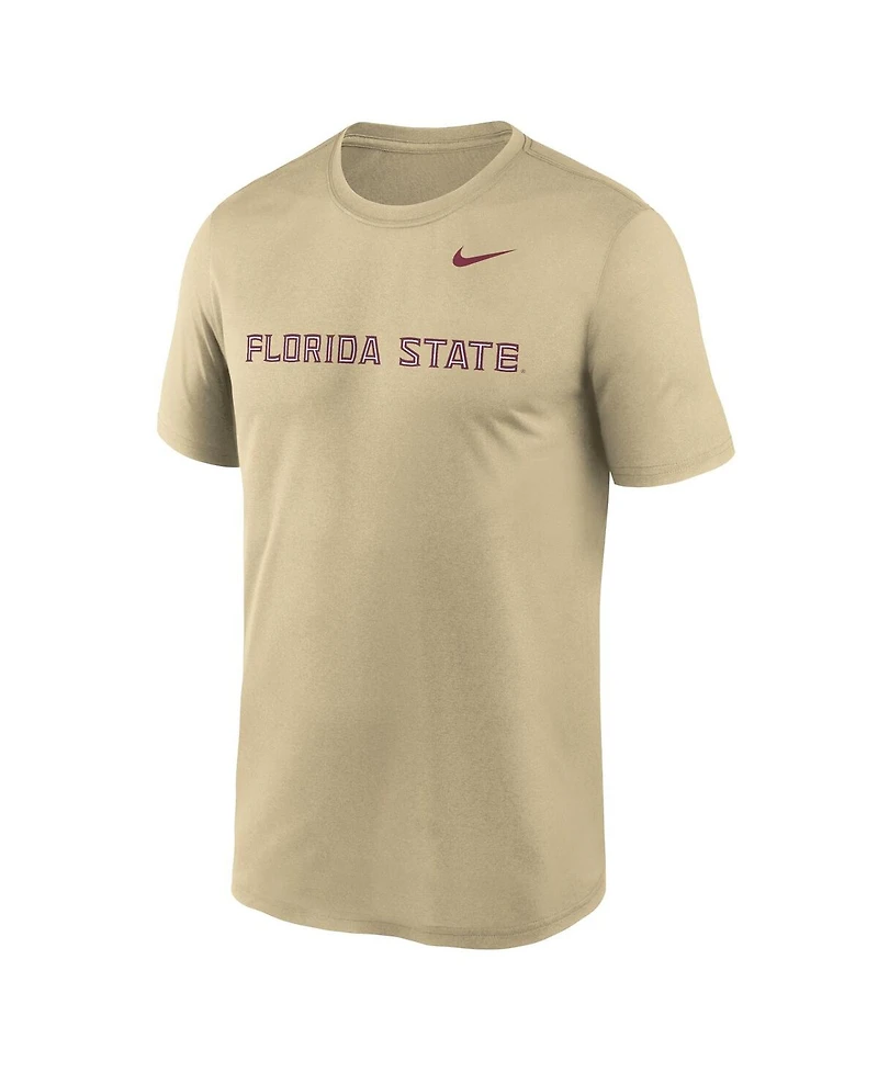 Nike Men's Gold Florida State Seminoles Primetime Legend Wordmark T-Shirt