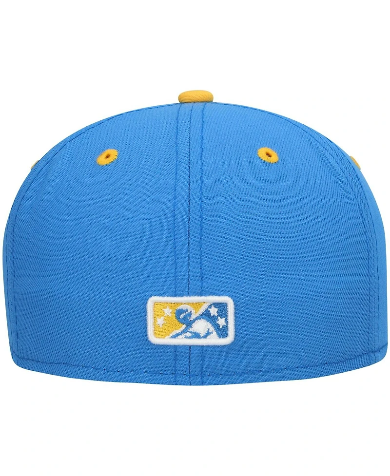 Men's New Era Royal Myrtle Beach Pelicans Authentic Collection Team Alternate 59Fifty Fitted Hat