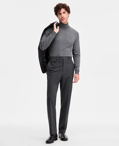 Tayion Collection Men's Classic-Fit Houndstooth Suit Separate Pants