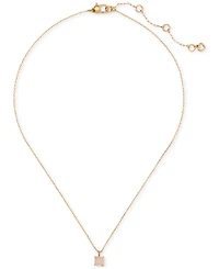 Kate Spade New York Gold-Tone Cubic Zirconia Pendant Necklace, 16" + 3" extender