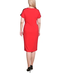 Ny Collection Women's Short Sleeve Dress