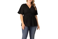 Kiyonna Plus Sunny Day Eyelet Top