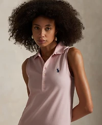Polo Ralph Lauren Women's Stretch-Cotton Sleeveless Polo Dress