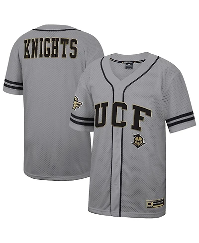 Colosseum Men's Gray Ucf Knights Free Spirited Baseball Jersey