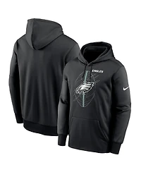 Nike Men's Black Philadelphia Eagles Performance Fleece Pullover Hoodie