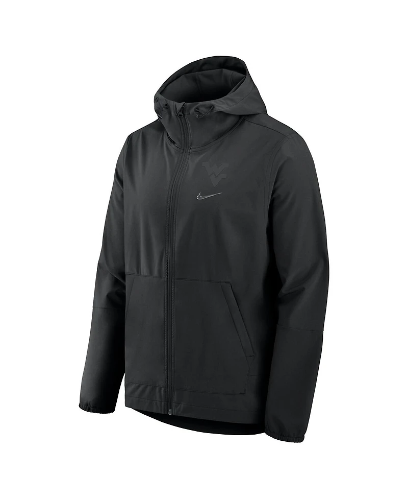 Nike Men's Black West Virginia Mountaineers Performance Full-Zip Woven Jacket