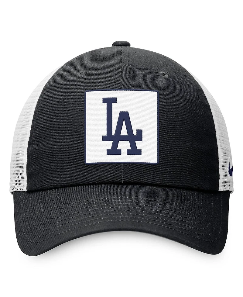 Nike Men's Black Los Angeles Dodgers Rise Adjustable Trucker Hat