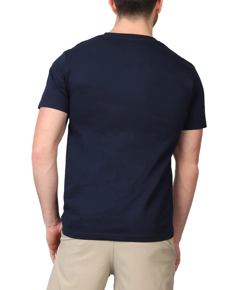 TailorByrd Big & Tall Navy Martini Graphic Tee - Classic Cotton Crew Neck T-Shirt
