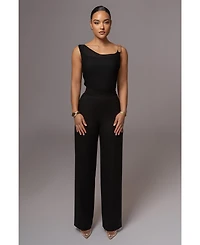 Jluxlabel Women's Shanti Faux Buckle Top