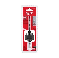 Milwaukee 49-56-7250 3/8 in. Quick Change Large Hole Saw Arbor with Pilot Drill Bit
