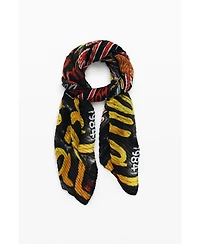 Desigual Women's Cat letters scarf