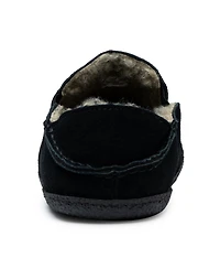 Alpine Swiss Men's Gary Genuine Suede Moccasin Slippers Sherpa Slip On Shoes
