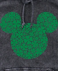 Mickey Classic Men's Clover Fill Hoodie Fleece Pullover Sweatshirt
