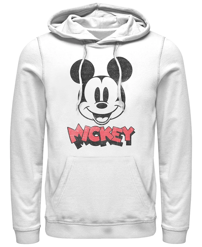 Mickey Classic Men's Heads Up Hoodie Fleece Pullover Sweatshirt