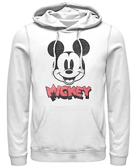 Mickey Classic Men's Heads Up Hoodie Fleece Pullover Sweatshirt