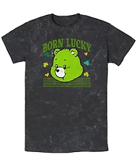Care Bears Men's Lucky Bear Head Short Sleeve T-Shirt