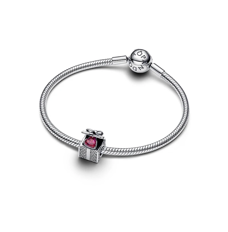 Pandora Sterling Silver Sparkling Gift Box Charms