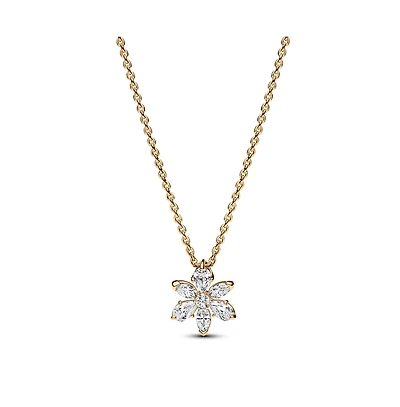 Pandora Gold-Plated Sparkling Herbarium Cluster Pendant Necklace