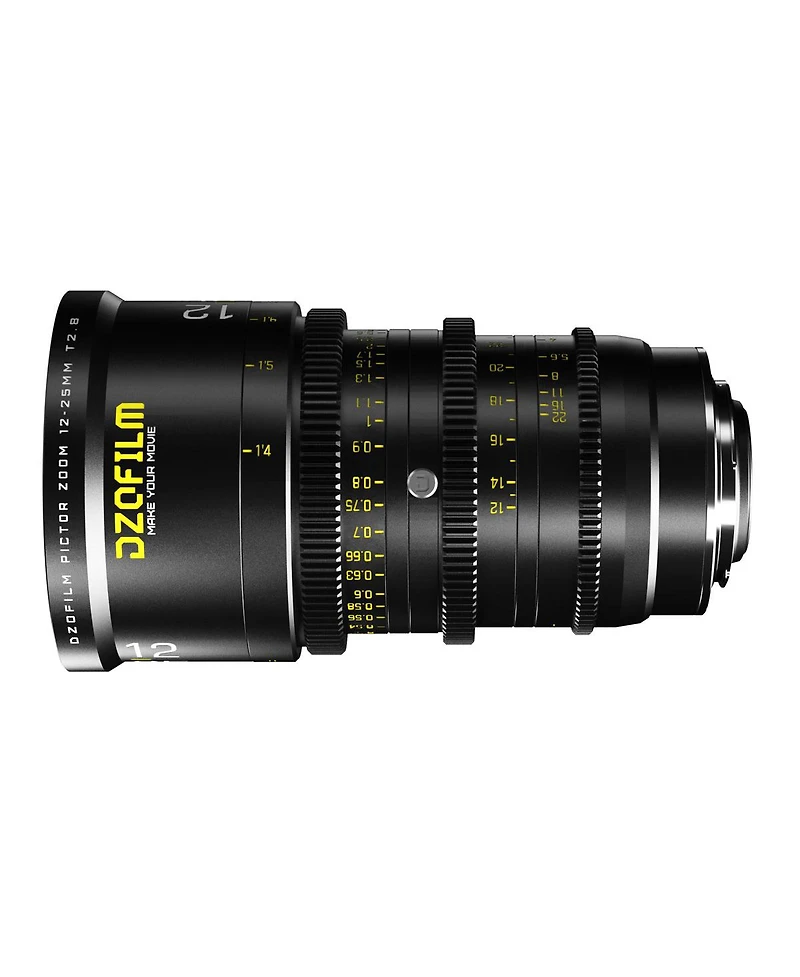 Dzofilm Pictor Zoom 12-25mm T2.8 Parfocal Cine Lens for Pl Mount and Canon Ef, Black