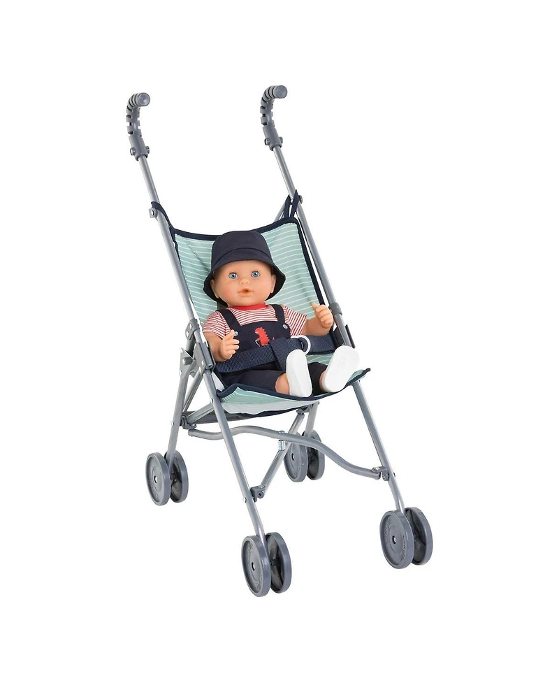 Corolle Umbrella Doll Stroller - Sage Stripe