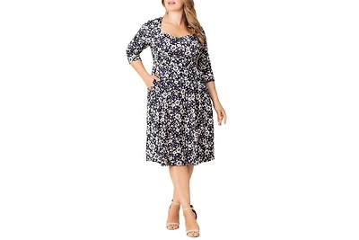 Kiyonna Plus Royal Sweetheart Cocktail Dress