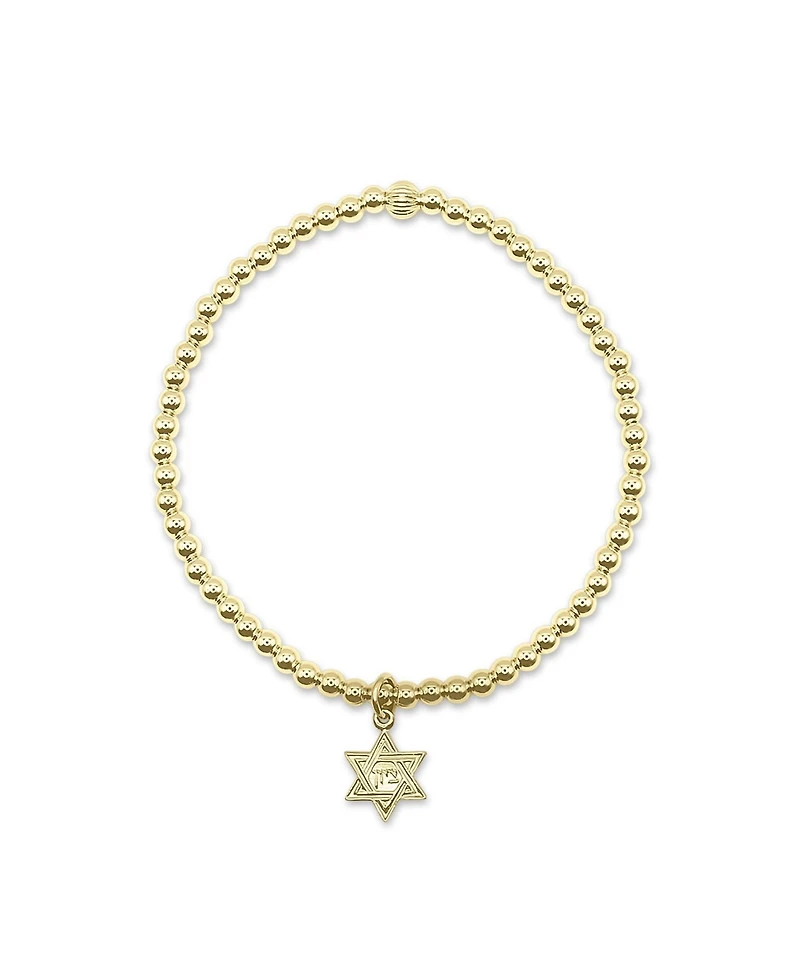 Non-Tarnishing 3mm Gold Filled Ball and Star of David Charm