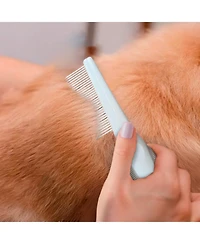 Ocean Plastic by Pt Single-Sided Pin Comb Brush for Pets, Eco-Friendly Grooming Tool Dogs and Cats