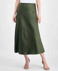 Anne Klein Women's Bias-Cut Flared Pull-On Skirt