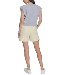 Calvin Klein Performance Women's Sleeveless Puff-Logo Cropped Top