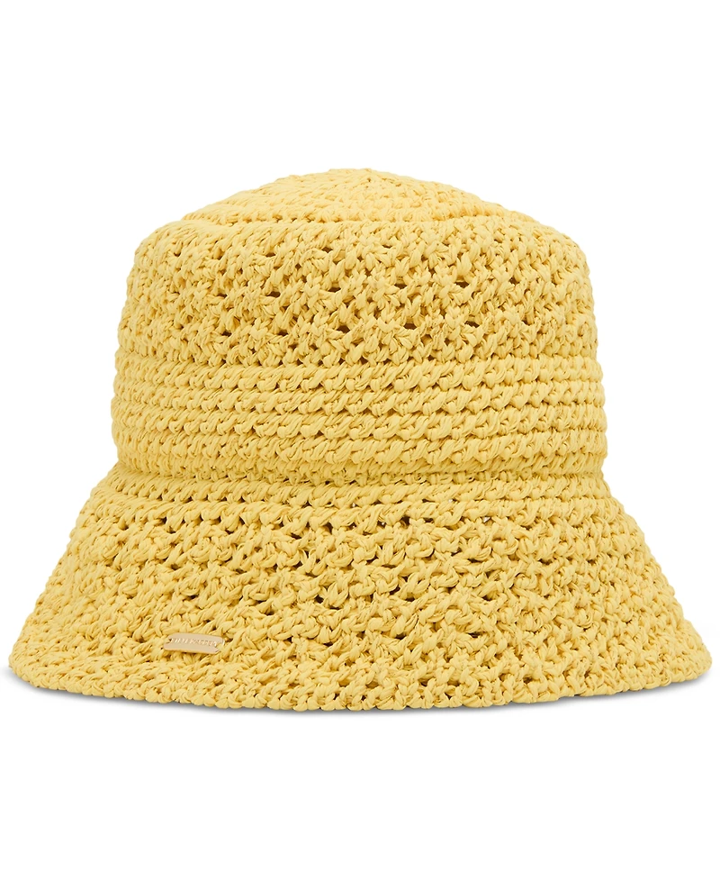 Steve Madden H-Alex Metallic Knit Bucket Hat