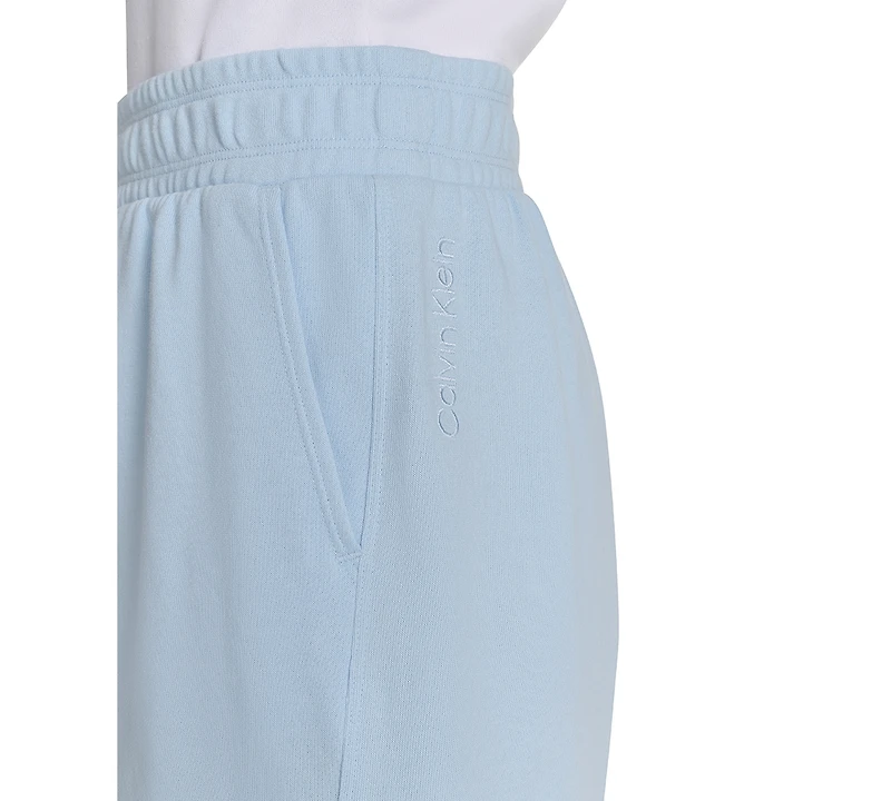 Calvin Klein Performance Women's French Terry Smocked-Waist Shorts