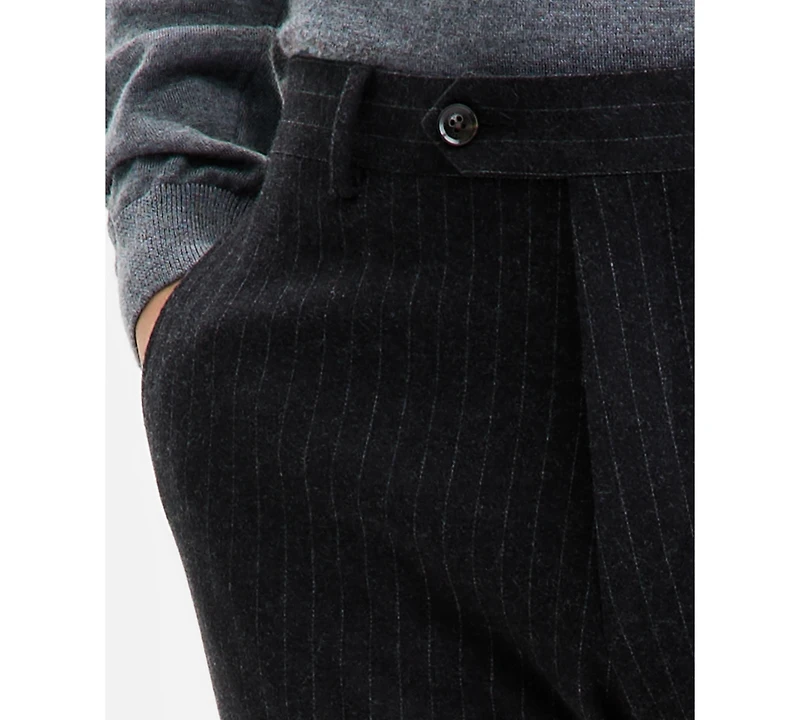 Tommy Hilfiger Men's Modern-Fit Knit Pinstripe Suit Separate Pants