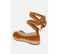 Yalva Microfiber Detachable Lace Espadrilles