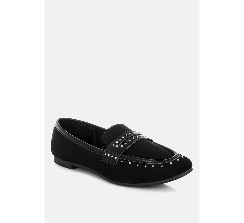 Lumina Penny Strap Studded Loafers Women