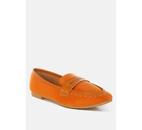 Lumina Penny Strap Studded Loafers Women