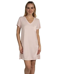 Tahari Women's 2-Pack V-Neck Short Sleeve Nightshirts