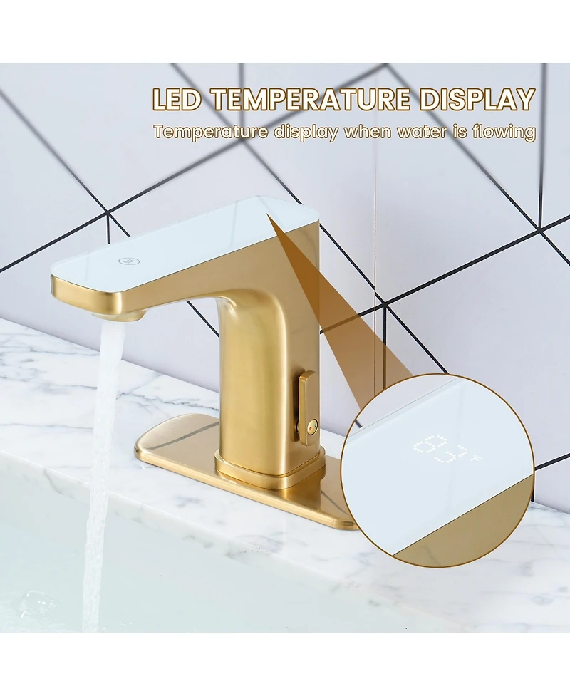 Mondawe Touchless Bathroom Faucet