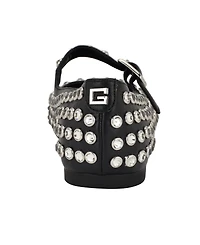 Guess Women's Kalidal Rhinestone Mary Jane Ballet Flats